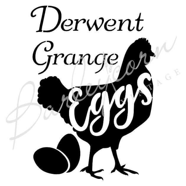 Derwent Grange Eggs Stencil