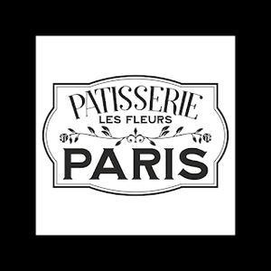 Patisserie Les Fleurs Paris Stencil - Large Size
